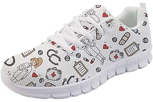 Showudesigns Zapatillas de Running Adulto Zapatos De Trabajo Senderismo Zapatillas de Running para Mujer Deportivas Enfermero EU 36-42 EU