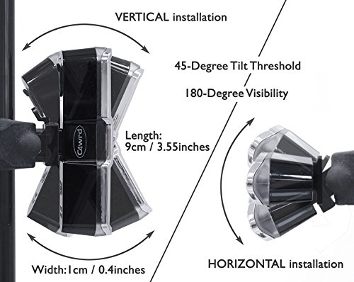 C4wrd LED USB Fahrradlicht, Rücklicht und Frontlicht, Extrem helle Fahrradlampe rot weiß, wiederaufladbar, einfach zu montieren, spritzwassergeschütztes Gehäuse mit Akku für gesicherten Radfahrspaß - 5