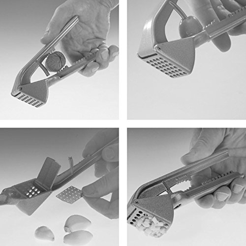 Westmark Mehrzweckpresse, Nussknacker/Entkerner/Fischentschupper, Länge: 16 cm, Aluminium, Extracta, Silber, 30002260 - 3