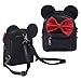 Produktbild Babyrucksack Kindergartenrucksack Kinder Mädchen Niedliche Cartoon Minnie Bowknot Mini Ranzen Reise Tasche Rucksack Schulrucksack Freizeitrucksack Schultasche PU Leder Schwarz