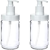 Cam Sıvı Sabunluk & Deterjanlık Kilitli Pompalı Sıvı Sabun Haznesi Banyo Sabunluğu Mutfak Deterjanlığı Deterjan Kutusu 320 ml
