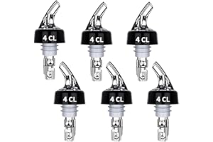 Mtlhbcg 6 Pièces Becs à Liqueur, Bouchon Doseur, Bec Verseur pour Bouteilles de 4 cl, Doseur Pastis Distributeur de Bouteille Auto-pour, Dosage par Bec, Bec Verseur Plastique, pour Le Vin, Cocktail