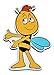 Produktbild Magnet - Willi - die Biene Maja - aus Holz für Kinder - Kinderzimmer Kühlschrankmagnet / Kindermagnet Holzmagnet Magneten - Honig Bienen