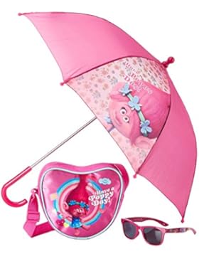 FABTASTICS 3er Set Herztasche, Regenschirm, Sonnenbrille, Mehrfarbig