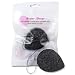 Konjac Sponge Charcoal for Your Dog or Cat - 100% Natural Pet Sponge Clears Away Tear Stains with Gentle Cleansing Fibers - Vegan, Chemical Free, Eco-friendly Sponge Ideally Shaped for Freshening Your Pet