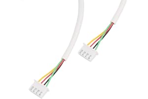 SXHLSELLER Kabel Dzwonka Wideo, 4-żyłowy, Okrągły, Elastyczny Kabel Miedziany z 2 Połączeniami Kabla Zabezpieczającego 10-metrowy Kabel Domofonowy do Wideodomofonu