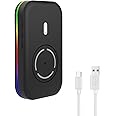 Azonee Undetectable Mouse Jiggler for Laptop, RGB Led Mouse Mover with Timer, USB-C Automatic Simulator Shaker, On/Off Switch, No Software Required for Keeping Pc Active & Secure