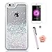 Price comparison product image iPhone 6S Plus Glitter Case,Tebeyy Transparent Clear Floating Sparkle Hearts Liquid Bling Case for iPhone 6 Plus,Luxury Cute 3D Creative Moving Love Hearts Stars Hard Protective Shell for Apple iPhone 6 Plus / 6S Plus (5.5 Inch)-Stars,#9