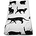 Produktbild ewtretr Luxus Handtücher, Black Cat Microfiber Lightweight Soft Fast Drying for Gym Beach Travel Fitness Exercise Yoga