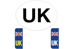 RUBIGO 3 pegatinas de coche británicas para Europa GB para coche, pegatinas de Reino Unido para matrícula de Reino Unido, resistente a la intemperie, Union Jack reemplaza a la bandera de la UE BREXIT (1)