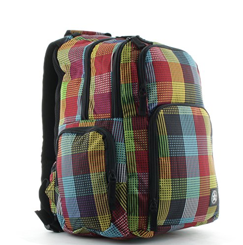 Franky Rucksack 16 Zoll Laptopfach RS8 Check and Stripes - 7
