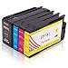 Produktbild Toner Königreich 4 Pack Hohe Kapazität Ersatz für HP 950 X L 951 X L Tintenpatronen kompatibel mit HP Office Jet Pro 8600 8600 8610 8620 8630 8640 8860 8100 8660 8625 8615 251DW/276dw 276dw 271dw Drucker