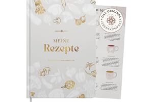 ‎LEBENSKOMPASS Lebenskompass Rezeptbuch A5 zum Selberschreiben “SALT” mit Saisonkalender als Poster - Hardcover Lieblingsrezepte - DIY Kochbuch für dich oder als Geschenk…