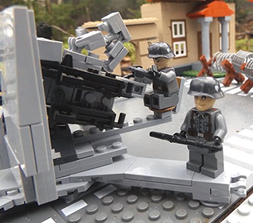 Modbrix 2186 – ✠ Wehrmacht Flak Vierling 38 inkl. 2 custom Wehrmacht Soldaten aus original Lego© Teilen ✠ - 4