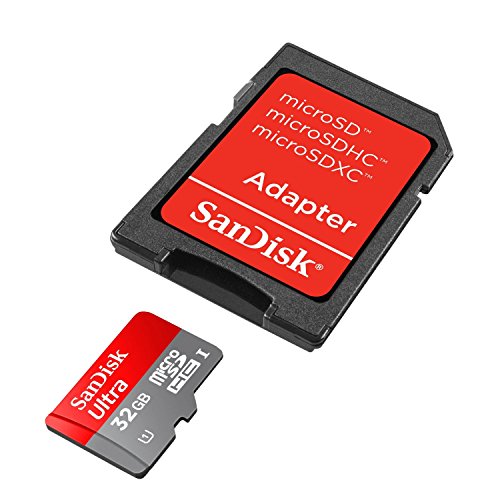 SanDisk Mobile Ultra microSDHC 32GB UHS-I Class 10 Speicherkarte + SD-Adapter + Memory Zone Android App bis zu