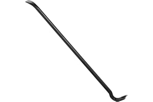 Jazooli Hand Tools - Heavy Duty 36" Treated Carbon Steel Crow Bar, Swan Neck Wrecking Bar with Chisel End, Ideal Tools for Men, Utility Bar Pry Tool for Nail, Pallet, Floorboard