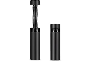 HSLPSM Graphics Card Holder, GPU Holder, Aluminium, Height-Adjustable, Graphics Card Base, Black GPU Support (Schwarz, 50mm-80mm)