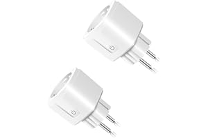 USEELINK ZigBee gniazdko elektryczne, Alexa Smart, kompatybilne z Alexa Google Assistant, pomiar zużycia energii, programator czasowy, zdalne sterowanie aplikacją, 2 sztuki