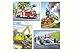 Produktbild 4 in 1 - 8 12 15 20 Teile / Puzzle - Kinderpuzzle Kinder - EISENBAHN BAGGER FEUERWEHR AUTO - Maxipuzzle Maxi große Teile - für Kinder