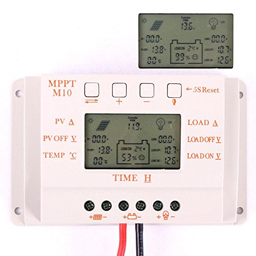 Zeit Licht Lcd 10A MPPT Solar Panel Batterieregler Laderegler - 2