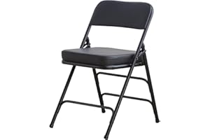 BOOSDEN Chaise Pliante, Chaise Pliante Confortable, Chaise Pliante Salle a Manger, Chaise pliante à 5cm rembourrage épais, Chaises Pliantes pour Cuisine,Bureau,Extérieur,Jardin, Charge maximale 136 kg