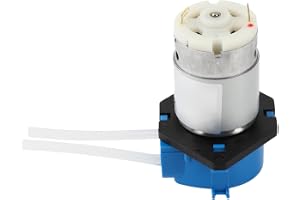 Tomantery Mini Peristaltisk Pump, 5W 24V Vätskedoseringspump för Aquarium | Liten doseringspump med Snap-In pumphuvud, för vätskeöverföring, provtagning, fyllning, bonsaibevattning
