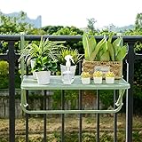 ★ Mesa plegable montada en la pared: gire la barandilla del balcón hacia la barra de la terraza para disfrutar de una experiencia más agradable. Se pliega cuando no es necesario, ahorrando espacio.