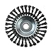 Produktbild Unkrautbürste Drehgelenk Twist Knot Stahldrahtbürstenscheibe 25.4x200mm Landscaping & Cutting Irrigation Machinery Mithelfer - Silber