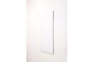 Funky Gadgets Roller Blinds Thermal Blackout Roller Blind, Easy Fit Child Safe Trimmable UV Protection Home Office Window Blinds, White Blinds (60cm Wide X 165cm Drop)