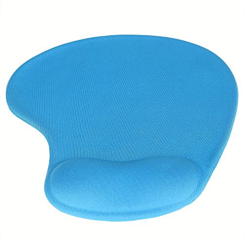 Lifeyz Anti-Rutsch Komfort-Mousepad Gel Mauspad mit Gel-Handgelenkauflage (blau)