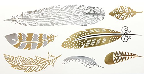 METALLIC TEMPORARY TATTOO GOLD SILVER FLASH INSPIRED BINDI JEWELLERY FESTIVAL BODY ART IBIZA PARTY UK (MTS13)