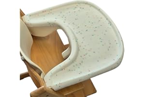 Gembebe Stokke Tripp Trapp Hochstuhl-Tischset mit vollständiger Abdeckung, Silikon, leicht, spülmaschinenfest, leicht zu reinigen (Regenbogen-Streusel)