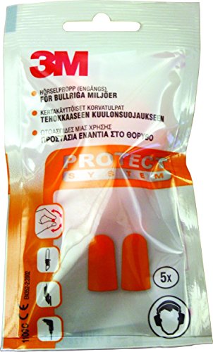 3M Gehörschutzstöpsel für Lärmpegel bis 105 dB, orange, 1100C5 - 4