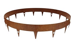 CORE EDGE Tree Ring - Flexible Decorative Steel Garden Border Edging for Bushes, Shrubs and Trees (900mm, Corten)