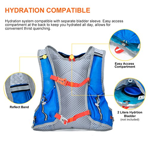 Mardingtop Wasserdicht Fahrrad Schulter Ultralight Rucksack, 41x30x12cm - 7