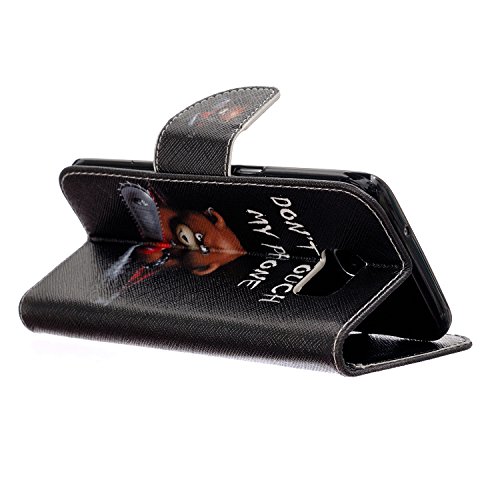 Samsung Galaxy S7 Edge Leder Etui Tasche Handytasche,Funyye Samsung Galaxy S7 Edge Stand Hülle Etui with Karte Halterung Leder Wallet Klapphülle Flip Book Case,[Braun Bär Muster] Flip Case Wallet Cover Tasche PU Leder Handytasche Handyhülle Schutz Hüllen im Bookstyle Ledertasche mit Stand Funktion Kartenfächer Magnetverschluss Magnet Etui Telefon-Kasten Handyhülle Standfunktion Handycover für Samsung Galaxy S7 Edge + 1 x Frei Displayschutzfolie - 4