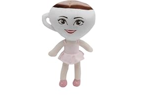 SereneSage Tung Shark Plush, Funny Meme Doll, Soft Stuffed Animal for Kids & Fans, Viral Brainrot Gift for Boys & Girls (White-Cappuccino)