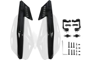KIMISS Motorcycle Handguard,Motorcycle Handle Bar Hand Guards 7/8in 22mm ABS Fall Resistant Protector Universal for Motorcycle Electric Bike Scooter(White)