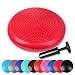 Produktbild Schramm® Ballsitzkissen inkl. Pumpe Balancekissen 10 Farben Gleichgewichtskissen Noppenkissen Sitzball Kissen Luftkissen Fitness Kissen Skill Game Fitnesskissen Fitneßkissen Koordinationstraining, Farbe:Rot