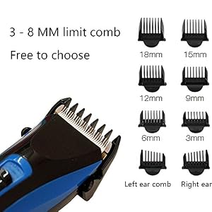 RIWA 750A Electric Rechargeable Battery Hair Clippers Haircut Hair Trimmer Ceramic Blade for Men Kids Adults - Image 3
