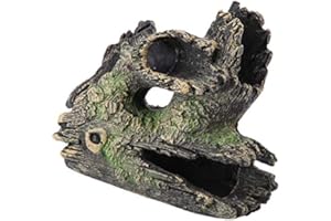 Sheens Resina Decoración del árbol del Acuario Madera Artificial A la Deriva Pecera del Acuario Resina Tronco Ornamento Bole Paisaje con Orificios para Que los pequeños Peces Puedan Nadar[ST-004C]