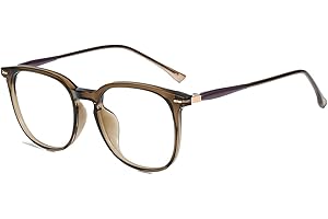 Firmoo Oversized Blue Light Blocking Glasses for Women Men, Square Computer Eyeglasses Anti Headaches