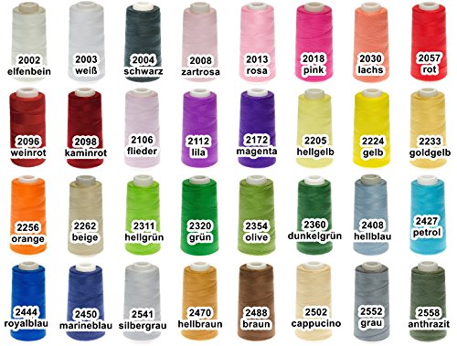 24 Konen Qualitäts-Overlock-Garn – freie Farbwahl - 2