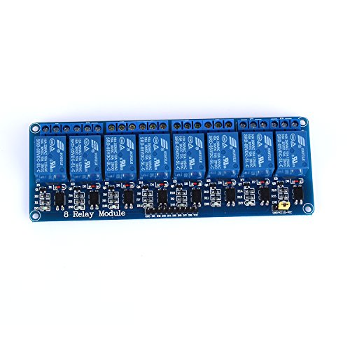 Yizhet 8 Kanal Relais Modul 5V DC 230V Optokoppler 8 Channel Relay für Arduino TTL Logik PIC DSP AVR ARM Relais Modul-Brett Raspberry Pi (8-Kanal) - 2