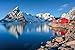 Produktbild Norwegen Berg Hütte am See XXL Wandbild Foto Poster P0456 Größe 150 cm x 100 cm, Größe 150 cm x 100 cm