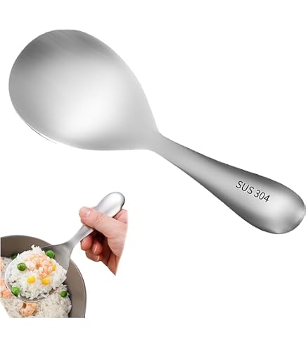 Lot De 2 Cuillères à Riz ULTECHNOVO - Spatule Pratique Et Sûre Pour Cuiseur à Riz, Anti-chaleur, Légère