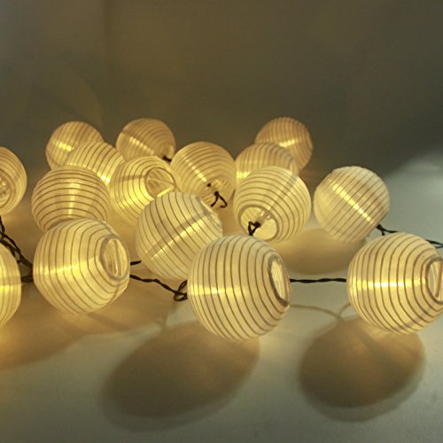 Led Solar Lichterkette Lampions Aled Light Ip65 Wasserdicht 20er Led Lampions Laterne Lichterkette Garten Innen Und Aussenbereich 5 M Fur Party Weihnachten Outdoor Fest Deko Usw Energieklasse A Warmweiss Testzon