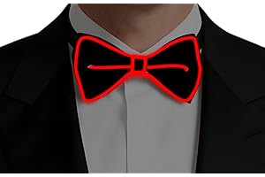 YUYWWAN LED Fliege, Leuchtende Fliegen Herren, Blinkende Fliege mit LED, Leuchtende Party Accessoires Fliegen Erwachsene für Party, Musikfestivals, Halloween, Weihnachten, Karneval, Maskerade