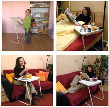 Tavolino Minitable Notebooktisch Maltisch für Kinder Frühstückstisch Eßtisch Beistelltisch - 2