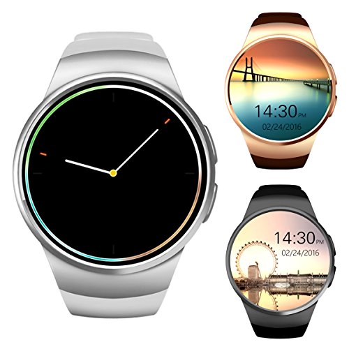Kw18 Bluetooth Smart Watch Phone Inches Ips Round Desertcart